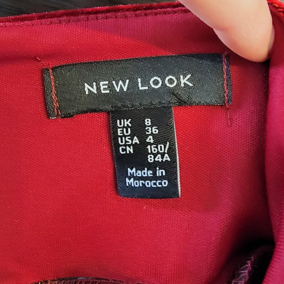 Velvet Skater-Style Dress - Picture 3 of 3